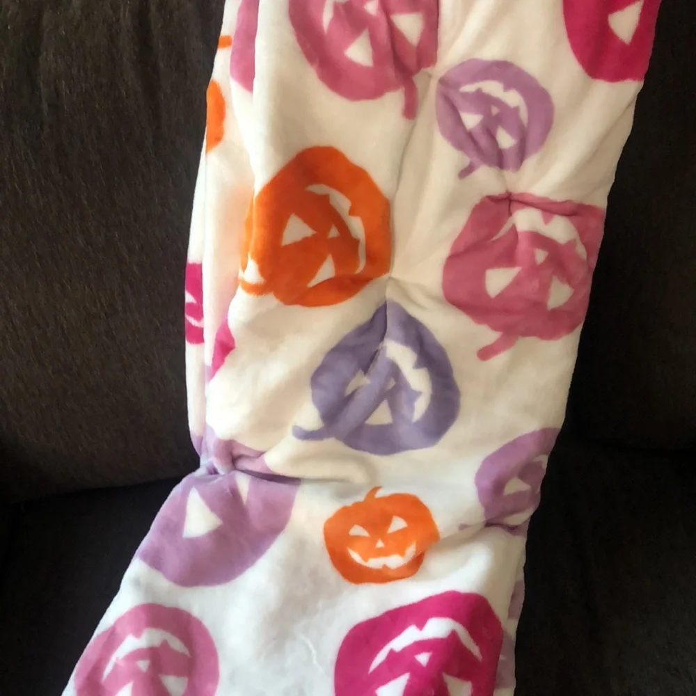 COLORFUL Jack O Lantern Pumpkins Halloween Throw Blanket